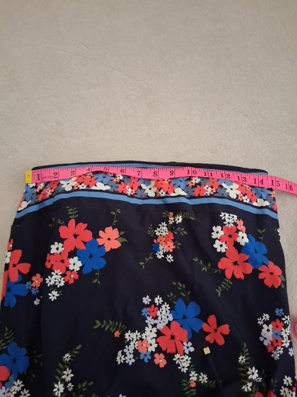 Michael Michael Kors NWOT Women's XS Navy Floral Two Piece Bandeau Swimsuit - Picture 13 of 16